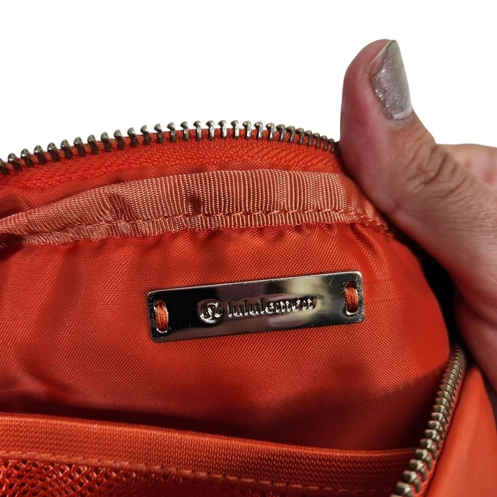 LULULEMON Everywhere Belt Bag Womens Orange Nylon Fanny Pack Adjustable Logo